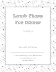 LAMB CHOPS FOR DINNER piano sheet music cover Thumbnail
